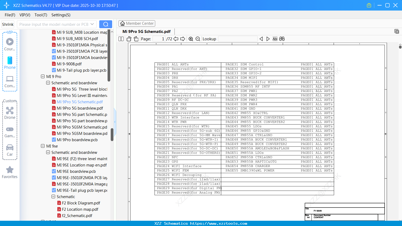 Xiaomi Mi 9Pro 5G Schematic